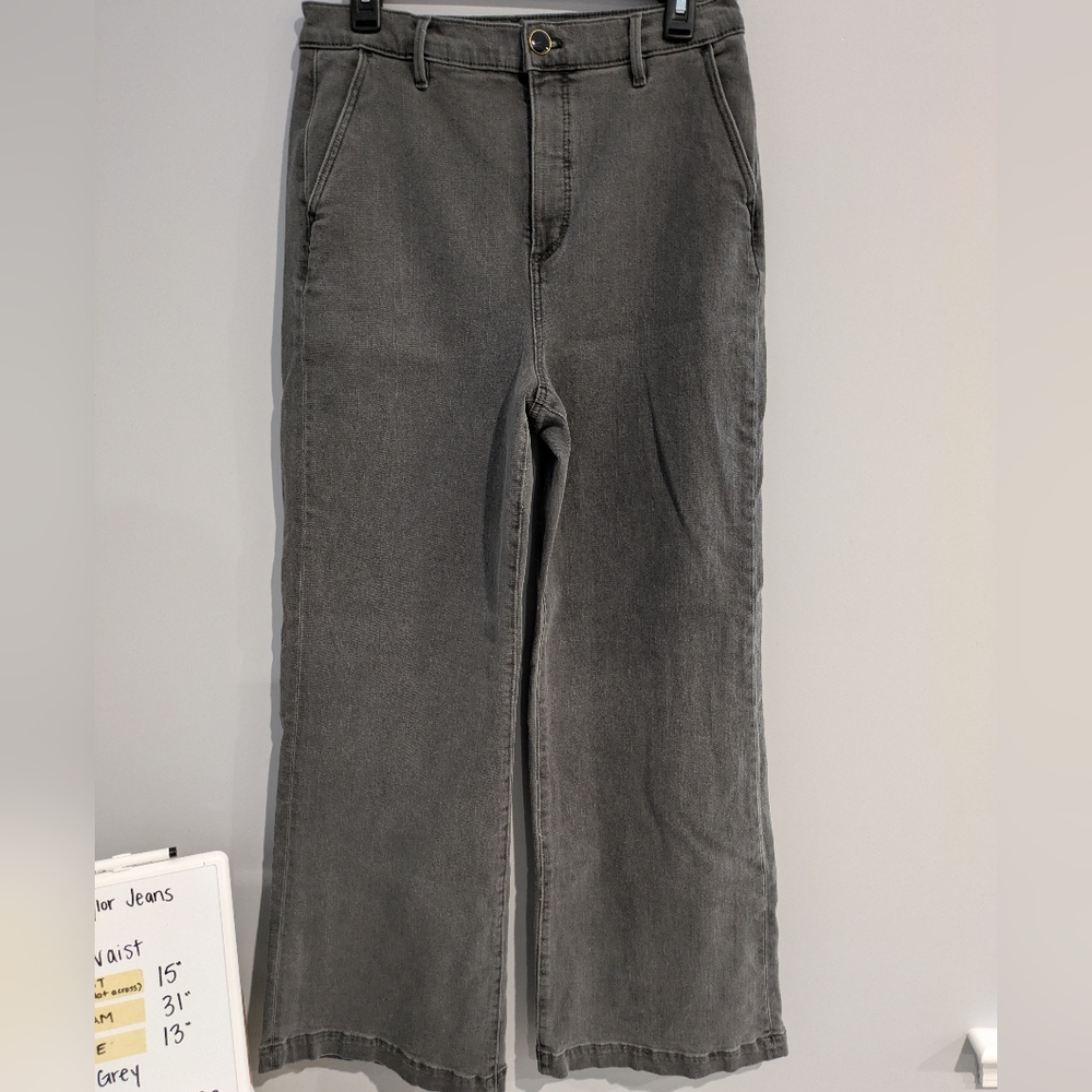 Ann Taylor High Waist Jeans size 8 grey